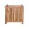 Homeroots 18" Natural Solid Wood Indoor Outdoor Square Planter Box 554714 - alternate 5