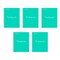 Miquel Rius Emotions 1-Subject Notebook, Turquoi, PK 5 48274CS - alternate 1