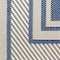 Homeroots 5' X 7' Denim Blue And Ivory Geometric Indoor Outdoor Area Rug 572767 - alternate 6
