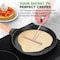 Nutrichef 9.45 in Non-Stick Crepe Pan with Wooden Spreader, Durable Marble Coated Dosa Pan, Bakelite Handle NCMKCP0024BK - alternate 3