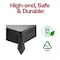 Smarty Had A Party 54 x 108 Black Rectangular Disposable Plastic Tablecloths 96 Tablecloths, 96PK 813270-BK-CASE - alternate 3