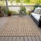 Homeroots 10' X 14' Orange Beige And Copper Geometric Washable Indoor Outdoor Area Rug 583317 - alternate 4