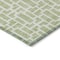 Homeroots 3' X 5' Artichoke Green And Ivory Geometric Washable Indoor Outdoor Area Rug 594821 - alternate 7