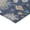 Homeroots 5' X 8' Navy Blue Beige And Gray Floral Washable Indoor Outdoor Area Rug 606165 - alternate 4