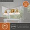 Vaxcel Winthrop 25.25 in 3-Light Gold Modern Bathroom Vanity Fixture, White Glass Shade W0508 - alternate 3