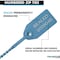Kable Kontrol Pull Tight Cable Zip Tie Seals, Numbered Tamper Evident, 12in L, 50 Lbs Strength, 50Pcs, Blue, 50PK CTPT-12-50-BL - alternate 3