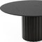 Homeroots 60" Black Solid Wood Pedestal Base Round Top Dining Table 721036 - alternate 2