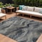 Homeroots 9' X 12' Gray And Silver Abstract Washable Indoor Outdoor Area Rug 631309 - alternate 1