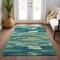 Homeroots 10' X 14' Emerald And Lime Green Abstract Washable Indoor Outdoor Area Rug 612502 - alternate 4