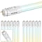 Luxrite 4FT LED Tube Light, T8, 12W/15W/18W, 5CCT 3000K-6500K, 1620/1950/2250LM, 220Deg., Ballast, 12PK LR34246 - alternate 1