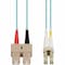 Add-On This Is A 15M Lc (Male) To Sc (Male) Aqua Duplex Riser-Rated Fiber ADD-SC-LC-15M5OM4 - alternate 1