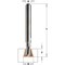 Cmt SOLID CARBIDE DOVETAIL BITS D=3/8in A=19 Degrees S=1/4in 818.093.11 - alternate 2