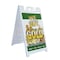 Signmission We Buy Gold, A-Frame & 2 Decals Installed, Heavy-Duty Plastic Frame SBHD-D-2436-We Buy Gold 1 - alternate 1