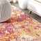 Jonathan Y Contemporary POP Modern Abstract Pink/Orange 3 ft. x 5 ft. Area Rug CTP108C-3 - alternate 3