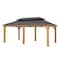 Sunjoy 12ftx20ft  Wood Gazebo, Outdoor Patio Steel Hardtop Gazebo, Cedar Framed Wooden Gazebo, Dark Brown A1020326F0 - alternate 1