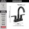 Delta Trinsic: Two Handle Centerset Bathroom Faucet 2559-BLMPU-DST - alternate 5