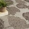 Homeroots 6' X 9' Taupe And Ivory Floral Indoor Outdoor Area Rug 550206 - alternate 4