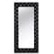 Homeroots 71" Black Wood and Faux Crystal Framed Freestanding and Wall Mount Standing Mirror 569267 - alternate 3
