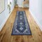 Jonathan Y Dalyan Geometric Medallions Non-Slip Machine-Washable Navy/Light Gray 2 ft. x 8 ft. Runner Rug WSH101D-28 - alternate 5