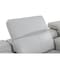 Homeroots Light Gray Italian Leather Power Reclining U Shaped Five Piece Corner Sectional With Console 532760 - alternate 5