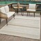 Homeroots 8' X 10' Beige and Brown Geometric Distressed Indoor Outdoor Area Rug 558749 - alternate 3