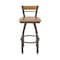 Holland Bar Stool Co Revelle 30in Swivel Bar Stool with Bronze Finish, Medium Back and Medium Maple Seat 881 - alternate 4