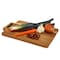 Megachef 16.5 x 11 Inch Acacia Wood Rectangle Serving Board with Handle 750122190M - alternate 1