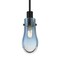 Besa Lighting Wish Cord Pendant, Blue/Clear, Black Finish, 1x40W Incandescent 1JT-WISHBL-BK - alternate 1