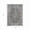 Homeroots 8' X 10' Charcoal And Silver Abstract Washable Indoor Outdoor Area Rug 616607 - alternate 4