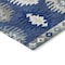 Homeroots 10' X 14' Navy Blue Ivory And Gray Southwestern Washable Indoor Outdoor Area Rug 615163 - alternate 4