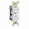 Leviton Straight Blade Receptacle, 5-15R, 15 A, 125V AC, Self-Grounded MRI15-W - alternate 1