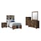 Global Furniture Usa Modern Optimus Brown/Black Full Bed Group OPTIMUS-BRWN/BLK-FBG - alternate 1