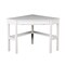 Homeroots 48" White Solid Wood Corner Writing Desk 402031 - alternate 1