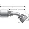 Gates Female Komatsu Style Japanese Metric Swivel - 45 Bent Tube MegaCrimp G25911-1010 - alternate 2