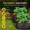 Ipower YSSOA Grow Bags 10 Gallon 300G Reusable Breathable Gardening Pots w/ Handles Non-Woven Fabric, 24PK GLGROWBAG10X6BLKX4 - alternate 3