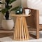 Bali & Pari Caribic Modern Slatted Acacia Wood End Table 254-13768-ZORO - alternate 5