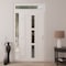 Vdomdoors Front Exterior Prehung Metal-Plastic Door Frosted Glass / MANUX 8112 White Silk / Office Commercial MANUX8112EXD-WS-W32+14-H80+16-RH-I - alternate 2