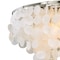 Vaxcel Elsa 24-in W Satin Nickel Capiz Shell Coastal Flush Mount Ceiling Light Fixture C0118 - alternate 4