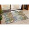 Homeroots 3' X 5' Beige And Copper Abstract Washable Indoor Outdoor Area Rug 631329 - alternate 1