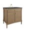 James Martin Vanities Kinnsden 36" Single Vanity, Weathered Oak w/ 3 CM Parisien Bleu Silestone Top D680-V36-WTO-3PBL - alternate 5