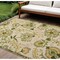 Homeroots 6' X 9' Ivory Green And Yellow Floral Indoor Outdoor Area Rug 548078 - alternate 6
