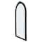 Homeroots 42" Black Crowned Top Antiqued Glass Arch Framed Accent Mirror 485096 - alternate 6