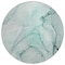 Homeroots 8' Round Teal Round Abstract Washable Non Skid Indoor Outdoor Area Rug 559420 - alternate 5