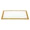 Homeroots 9in Gold and White Rectangular Metal Serving Tray 517545 - alternate 1