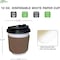 Ecoquality 12oz White Paper Coffee Cups with Black Dome Lids and Sleeves - For Home, Office, 75PK EQ12WHTPCBDLS-75 - alternate 3