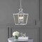 Jonathan Y Camden 10" 3-Light Iron Classic Midcentury Pendant Lantern, Chrome JYL7560B - alternate 5