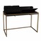 Homeroots 46" Black And Gold Writing Desk 402050 - alternate 3