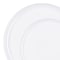 Smarty Had A Party White Flat Round Disposable Plastic Dinnerware Value Set, 240PK 830-WH-VP-CASE - alternate 8