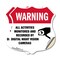 Signmission Video Surveillance Shield Label Set Warn, 4 inch X 4 inch, Vinyl Decal, 2PK SHI-D-2PACK-4-467 - alternate 1