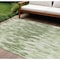 Homeroots 10' X 14' Green And Ivory Abstract Washable Indoor Outdoor Area Rug 612658 - alternate 1